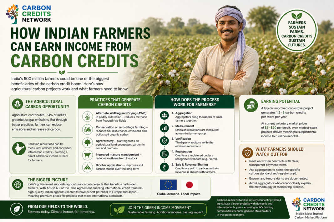 How Indian Farmers Can Earn Income from Carbon Credits