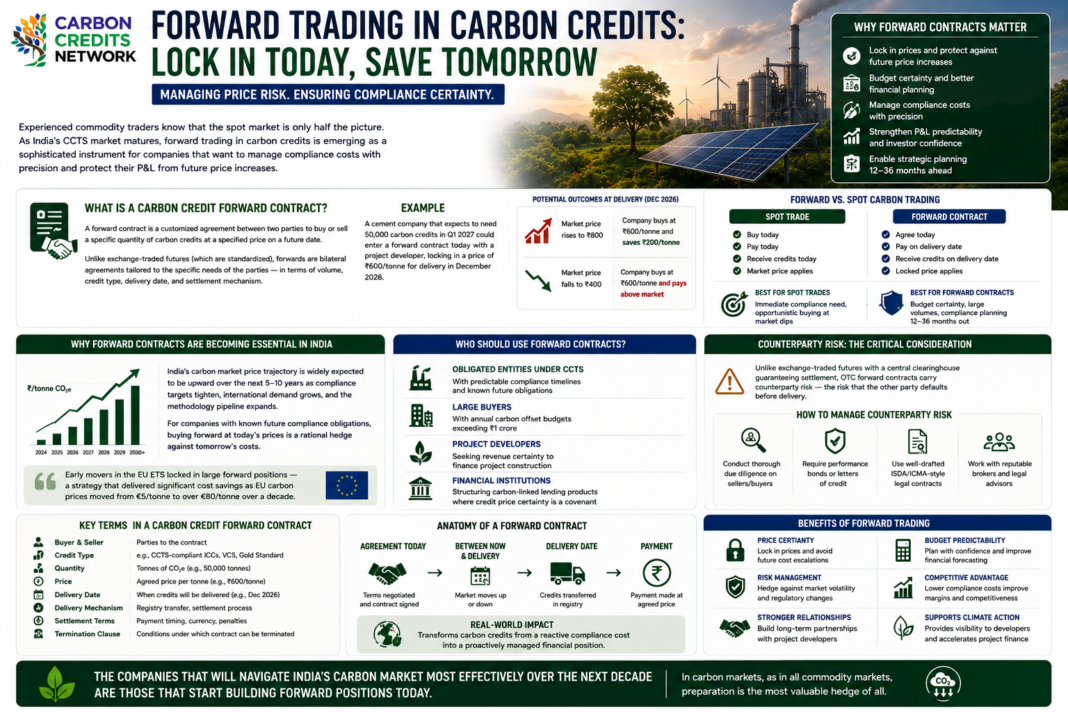 Forward trading in carbon credits in India