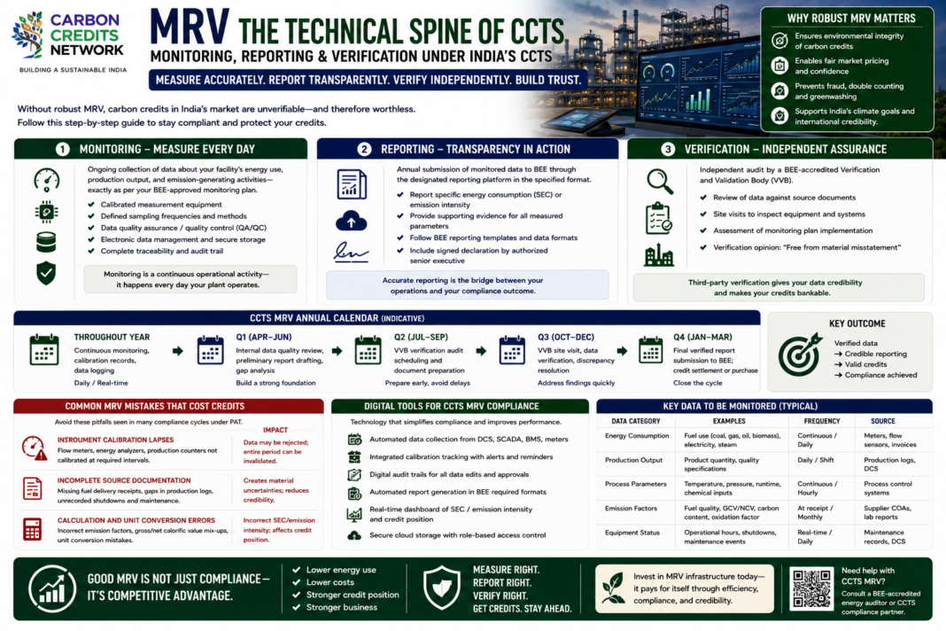 MRV compliance for carbon credits in India